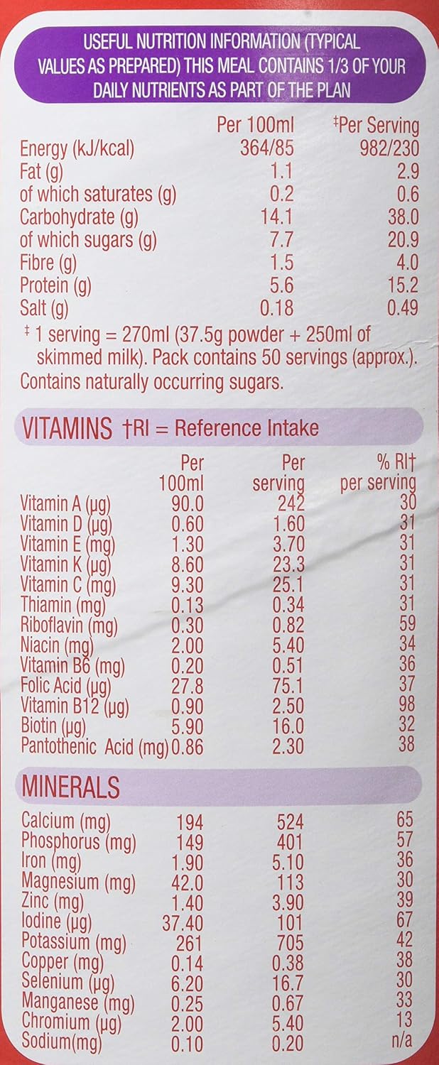 SlimFast Meal Shake ÿ? Chocolate Flavour, new recipe, 50 servings, Lose weight and keep it off, Packaging may vary - Image 3