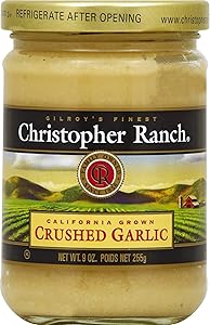 Christopher Ranch CRUSHED GARLIC – Famous Award Winning Heirloom Garlic - 9 Oz