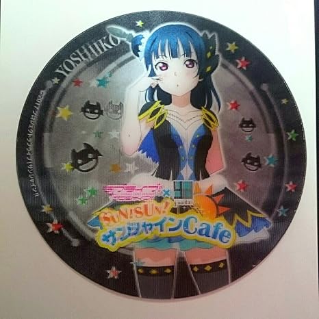 Amazon 津島善子 ラブライブ サンシャイン コースター ヨハネ Sunsun サンシャインcafe カフェ Water Blue New World Wbnw 雄大フェスタ 沼津 アニメ 萌えグッズ 通販