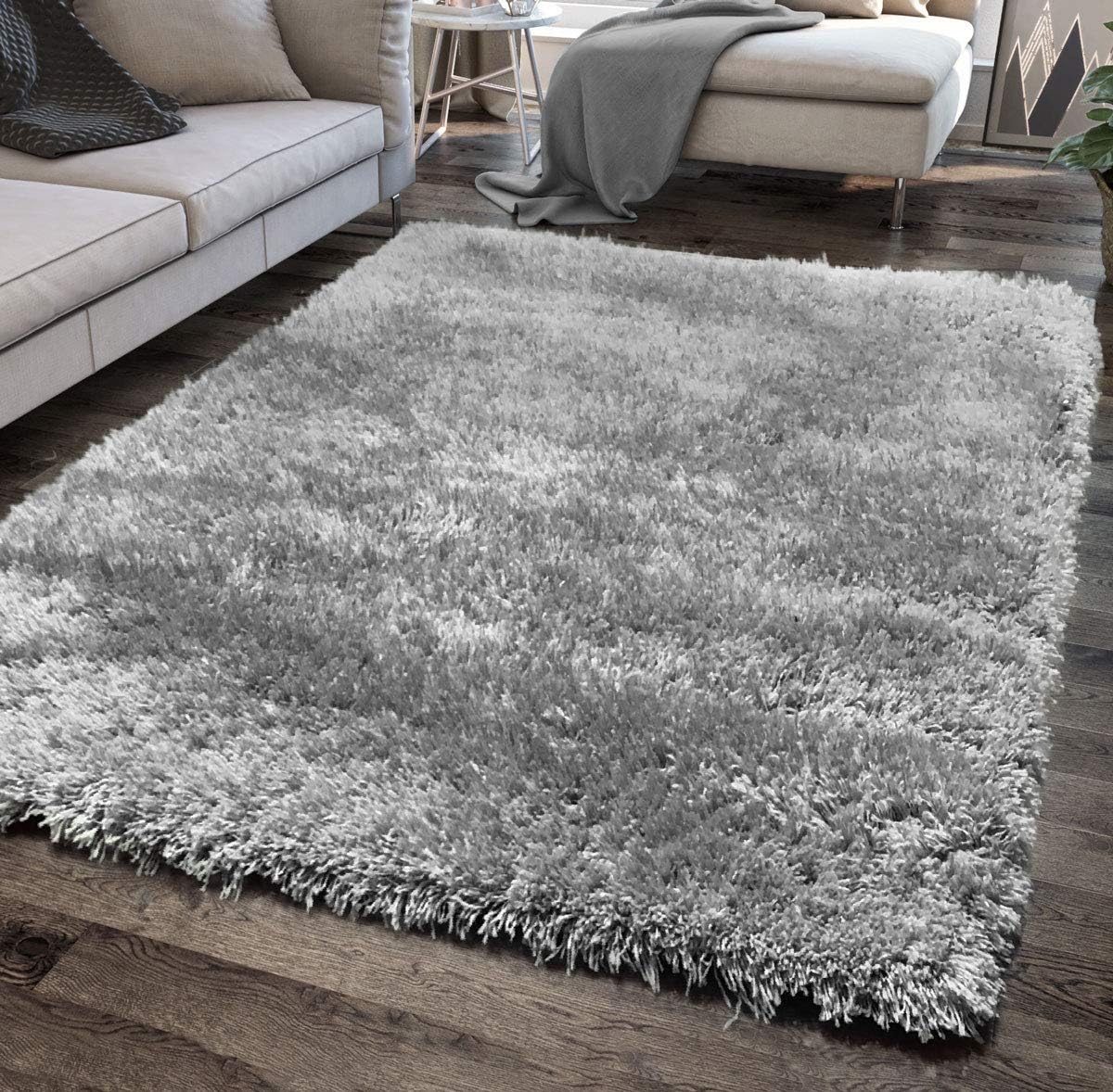 Modern Style Rugs Living Room Soft Fluffy 60mm Shaggy Lounge or