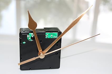 UTS Funkuhrwerk für Ziffernblatt 5-11mm mit Zeigersatz Metall gold Zwiebelform