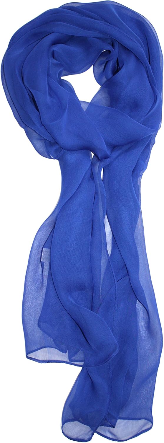 Ted & Jack - Solid Color Silk Blend Lightweight Accent Scarf