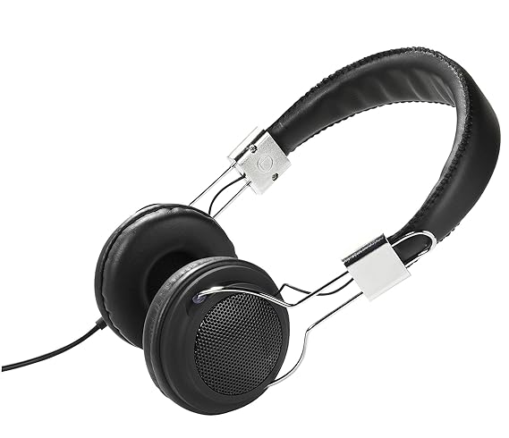 Vivanco COL 400 black Street Style Kopfhörer mit Kabelführung (3,5mm Klinkenstecker) schwarz
