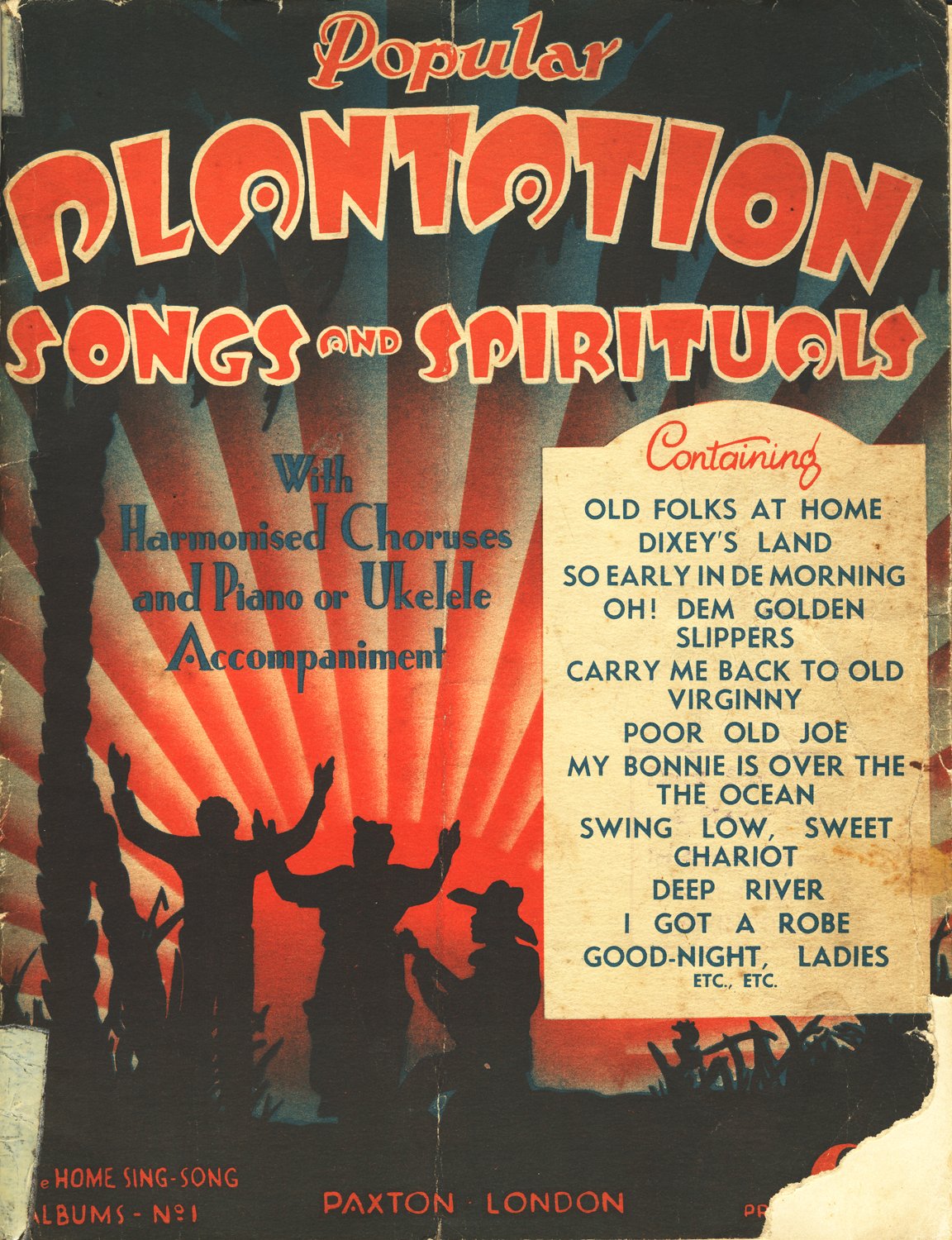 Resultado de imagen de POPULAR PLANTATION SONGS AND SPIRITUALS