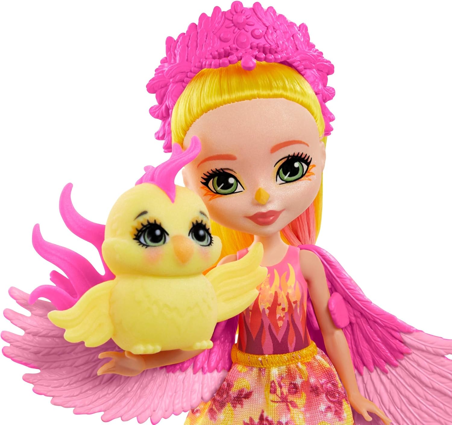 Enchantimals GYJ04 Falon Phoenix Doll, From The Royals Collection With Animal Friend Sunrise - Image 4