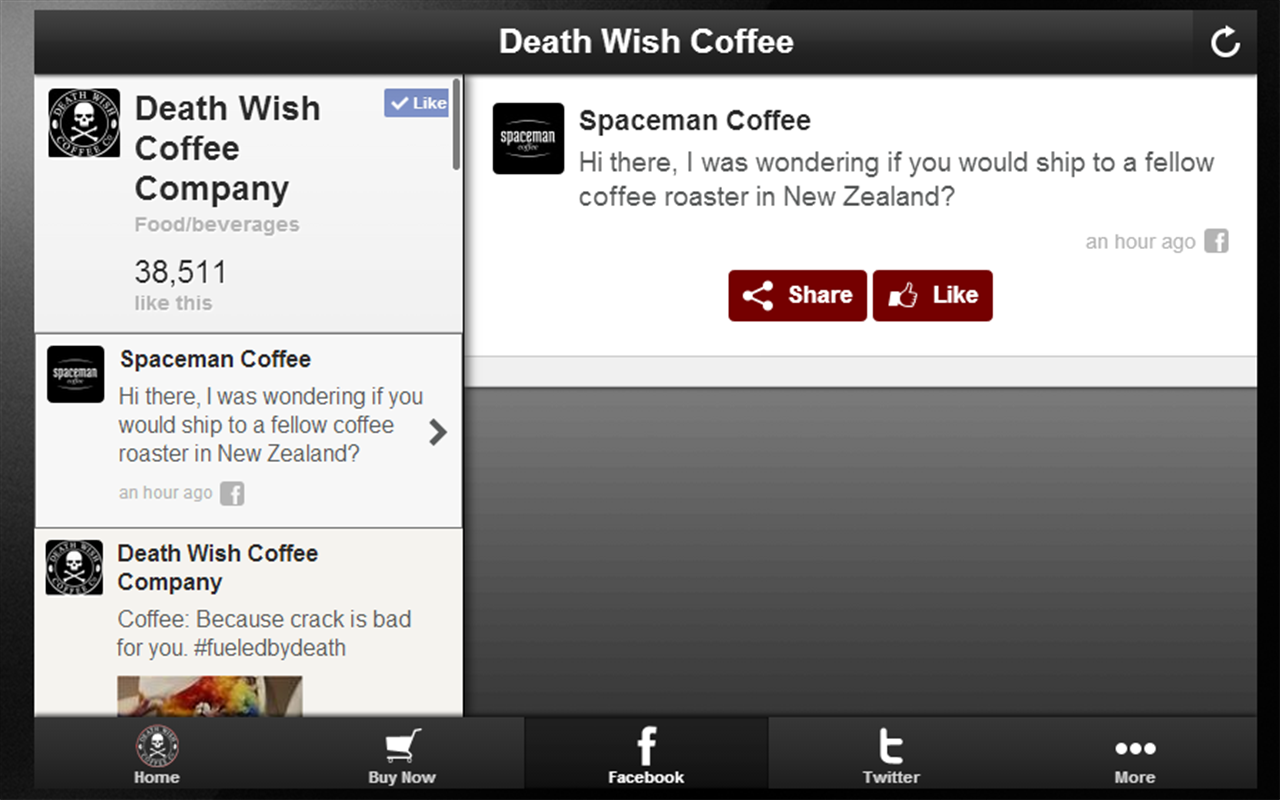 Amazon Com Death Wish Coffee Company Appstore For Android