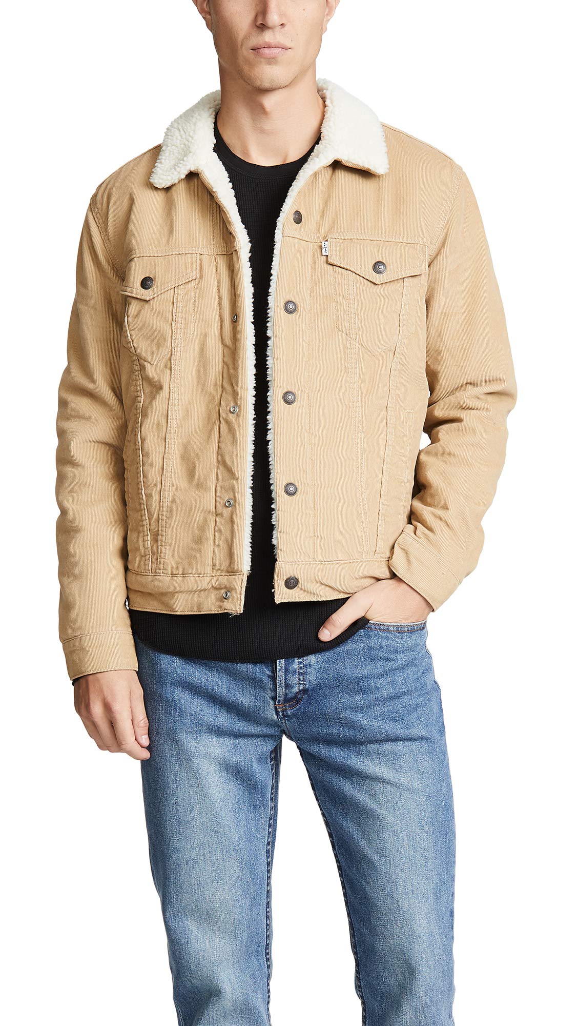 sherpa trucker jacket beige