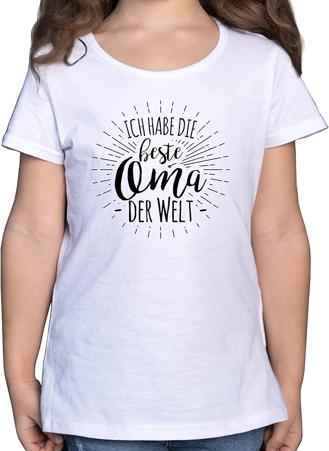 Shirtracer Sprüche Kind Ich Habe die Beste Oma der Welt Mädchen