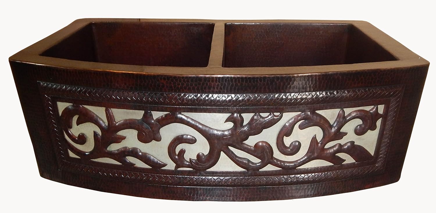 Best Hammered Copper Kitchen Sink Double