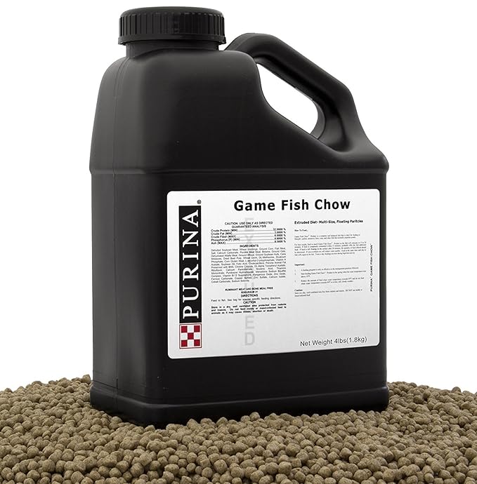 Purina Mills Game Fish Chow, A 32 Protein, Extruded Multi