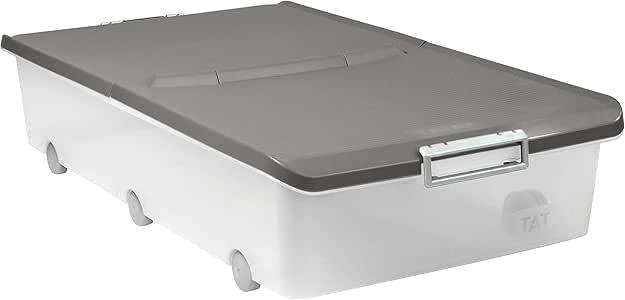 Bajo Cama Plastico - Caja organizadora plastica 30l bajo cama - Cajas
