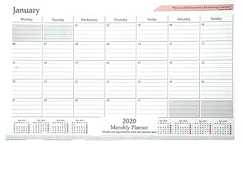at a glance monthly calendar 2021 Sukeshcraft At A Glance Monthly Desk Pad Calendar Refill 2020 2021 Size Natural 11 5x17 4 Inch Amazon In Office Products at a glance monthly calendar 2021