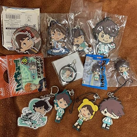 Amazon 及川徹 ハイキュー グッズセット ラバーストラップ アクリルキーホルダー J World アニメイトカフェ 一番くじ こえだらいず おもちゃ ホビー