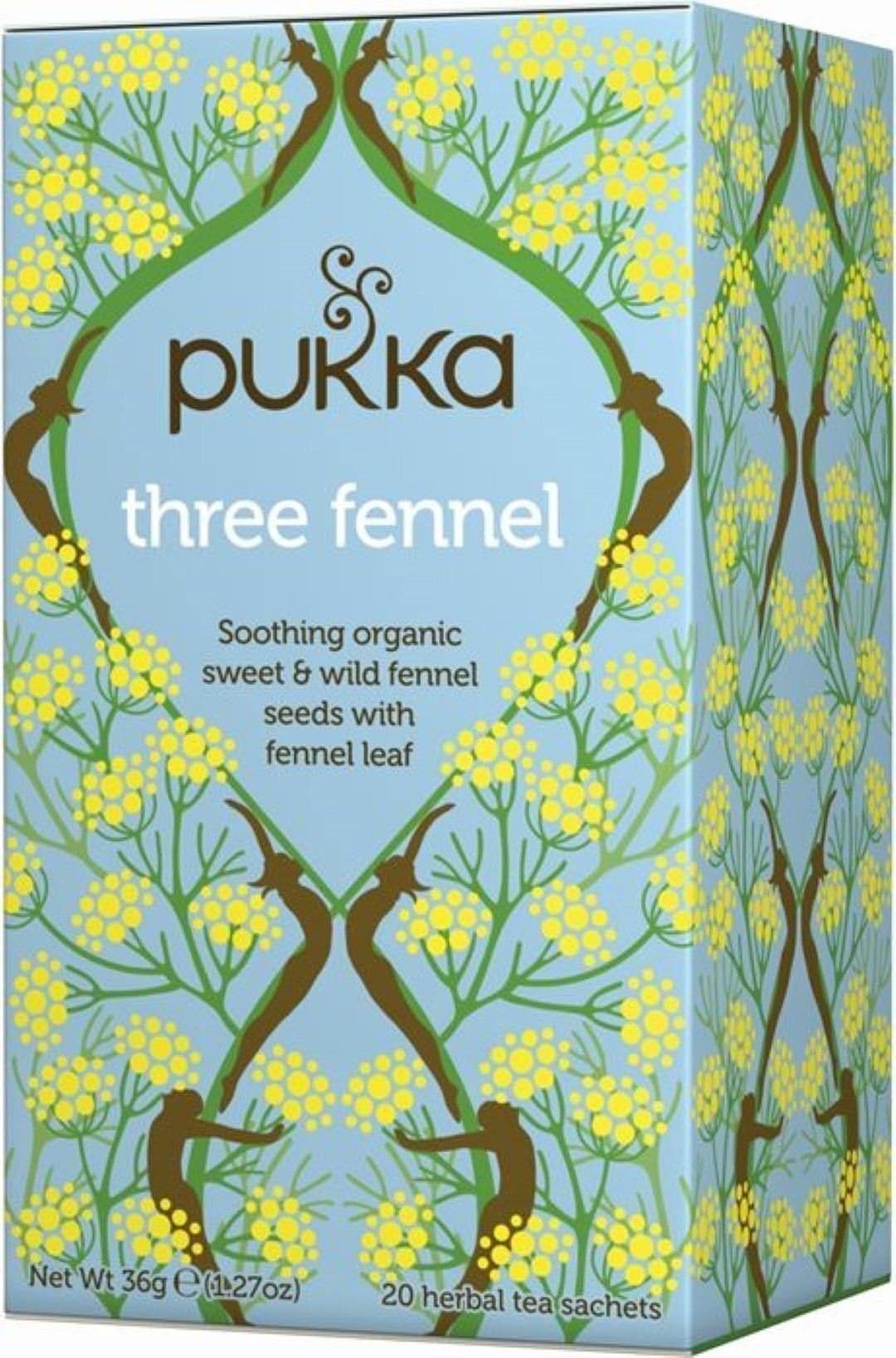 PukkaThree Fennel 20 per pack - Pack of 6