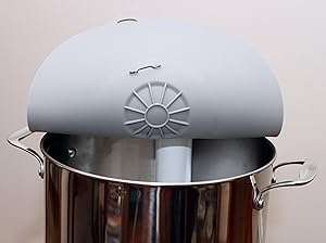 Sous Vide Lid for Joule, no special container needed, holds itself open, Silicone