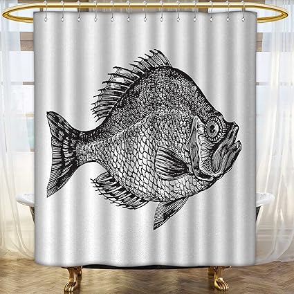 Amazon Com Anhounine Fish Shower Curtain Collection By Vintage