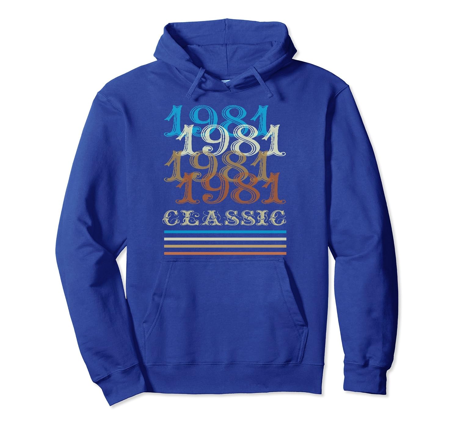 1981 Hoodie Classic Vintage Retro Cool 37th Birthday Gifts-anz