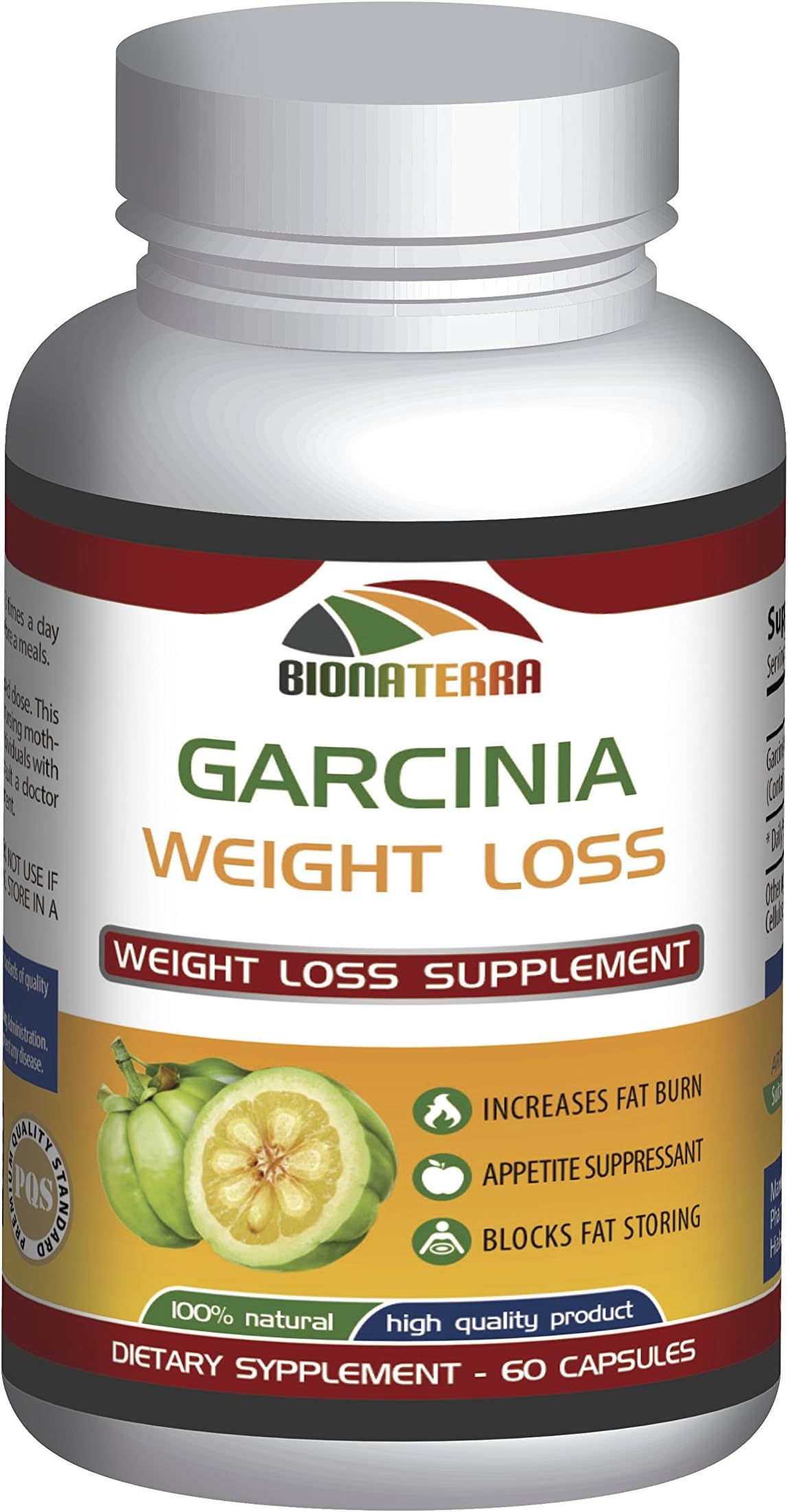 SAFE AND EFFECTIVE Natural Appetite Suppressant. Pure Garcinia Cambogia Extract. LOSE WEIGHT and KEEP IT OFF. 60 Capsules. Powerful weight loss- Gentle on you