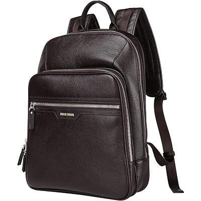 bison denim multipurpose leather laptop backpack Limited Edition Roosevelt Buffalo All Metal Zippers used on this bag are YKK brand which is one of the most reputed in the world FUNCTIONAL DESIGN Heritage Canvas and American Bison