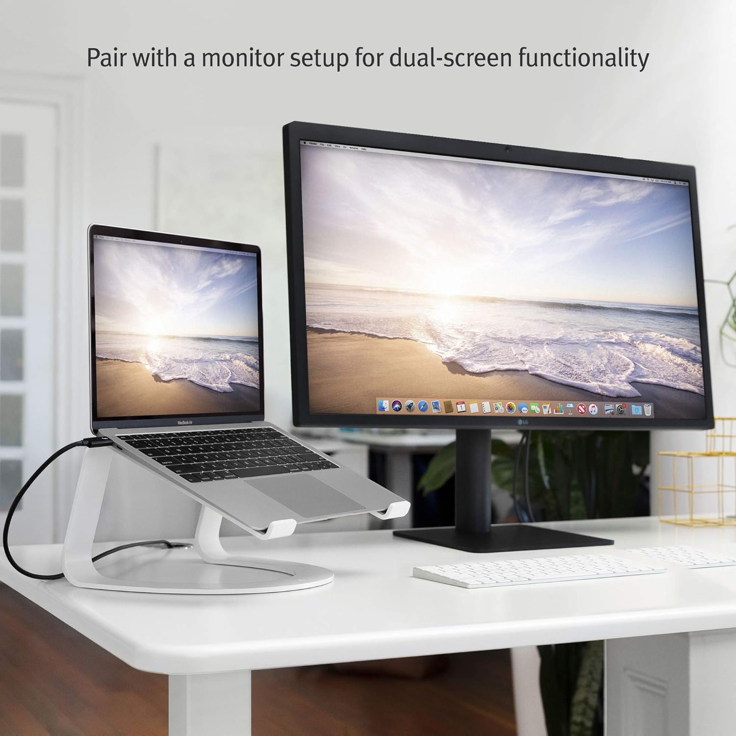 Twelve South Curve for MacBooks and Laptops | Ergonomic desktop cooling stand for home or office, white (special edition): Computers & Accessories