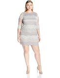 Jessica Howard Womens Plus Size 3 4 Sleeve Lace Shift | Desertcart Trinidad  and Tobago