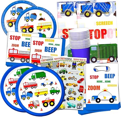 Amazon Com Cars And Trucks Party Supplies Ultimate Set
