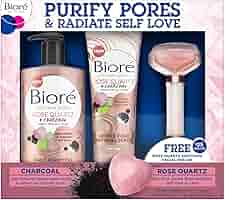 rose quartz and charcoal face wash