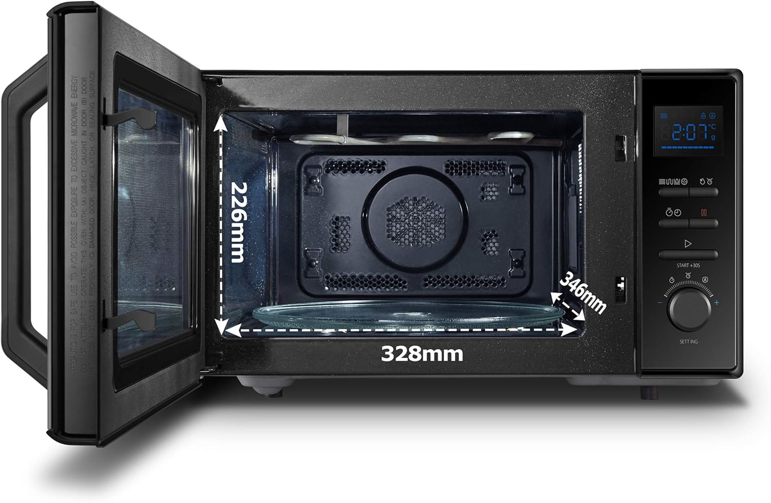 Toshiba 950w 25L Microwave Oven with Upgraded Easy Clean Enamel Cavity, Position Memory Turntable - Image 4