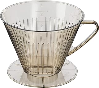 Westmark Kaffeefilter/Filterhalter, Für bis zu 4 Tassen Kaffee, Filtergröße 4, Kunststoff, Braun/Transparent, 24542261