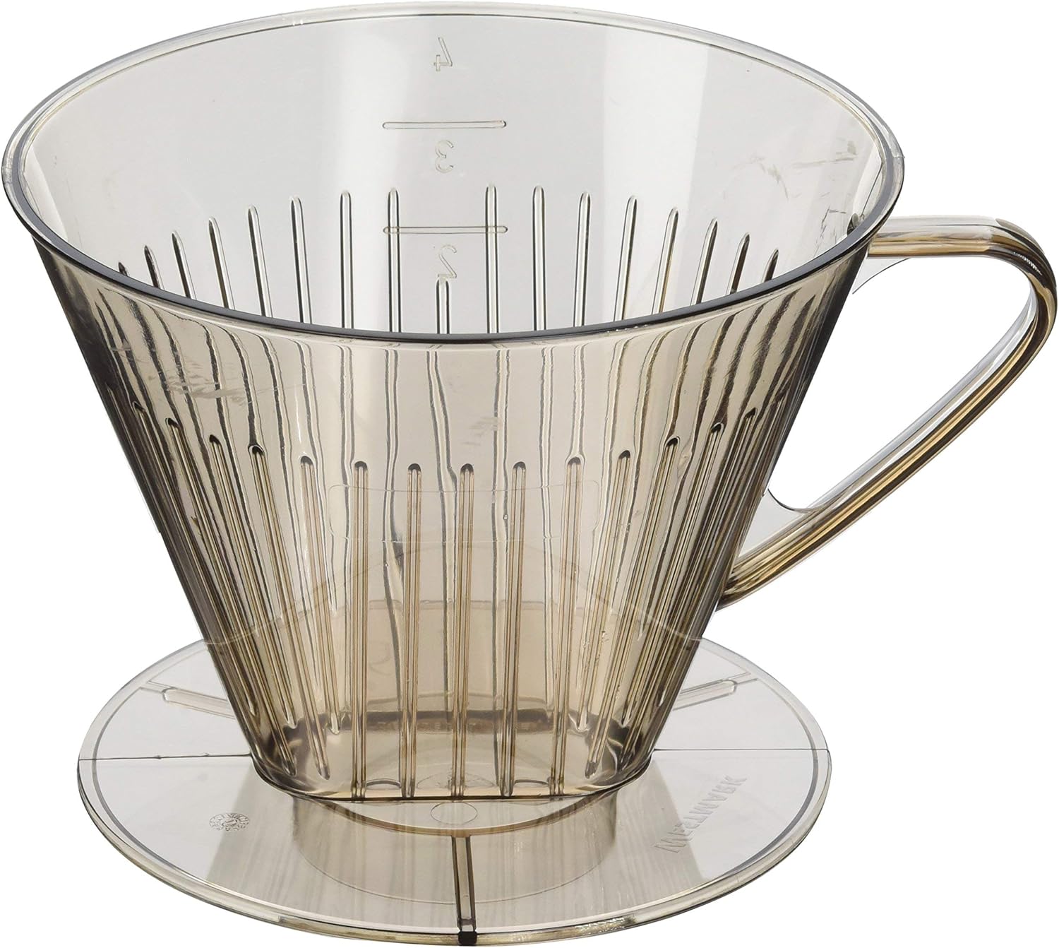 Westmark Kaffeefilter/Filterhalter, Für bis zu 4 Tassen Kaffee, Filtergröße 4, Kunststoff, Braun/Transparent, 24542261