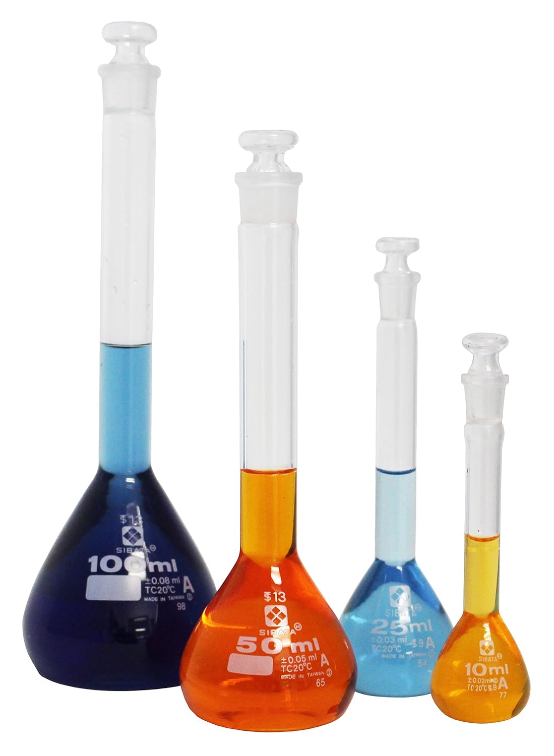 Vee Gee Scientific 202GK004 Class A Volumetric Flask Glassware Kit in