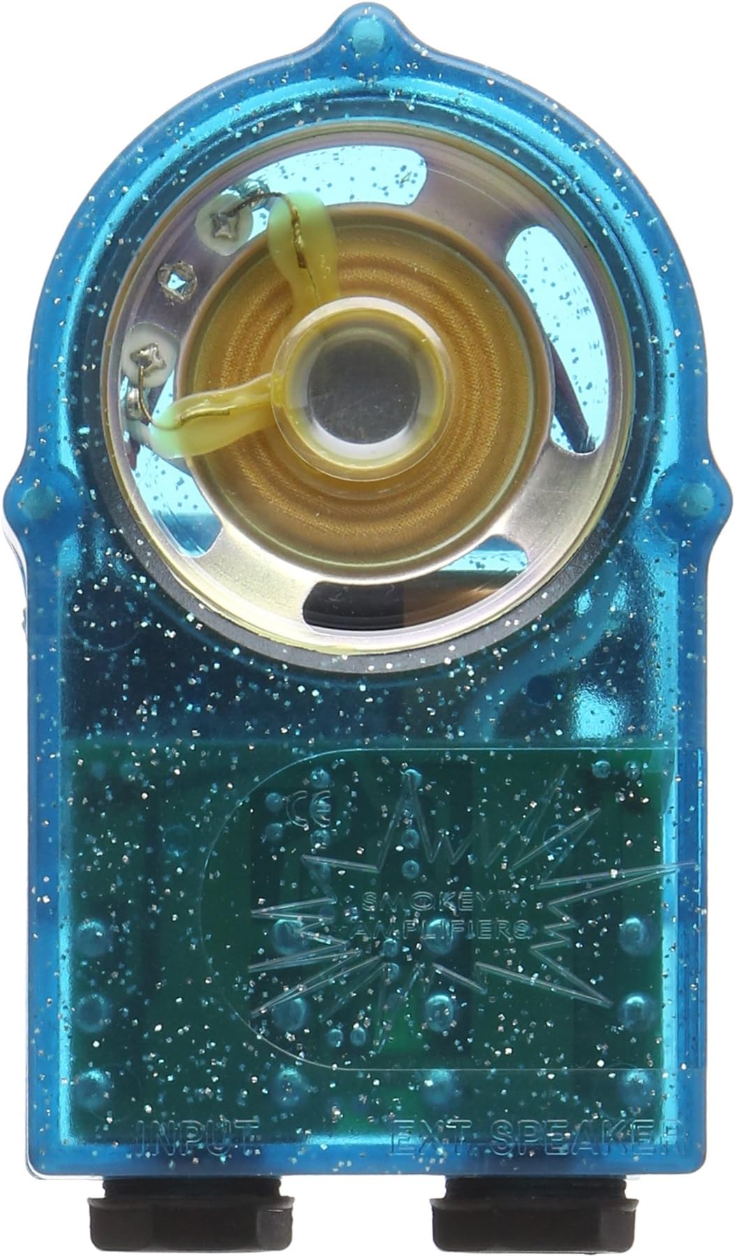 Smokey Amps ATZ1002BLUESP Polycarbonate Mini Guitar Amplifier - Blue Sparkle