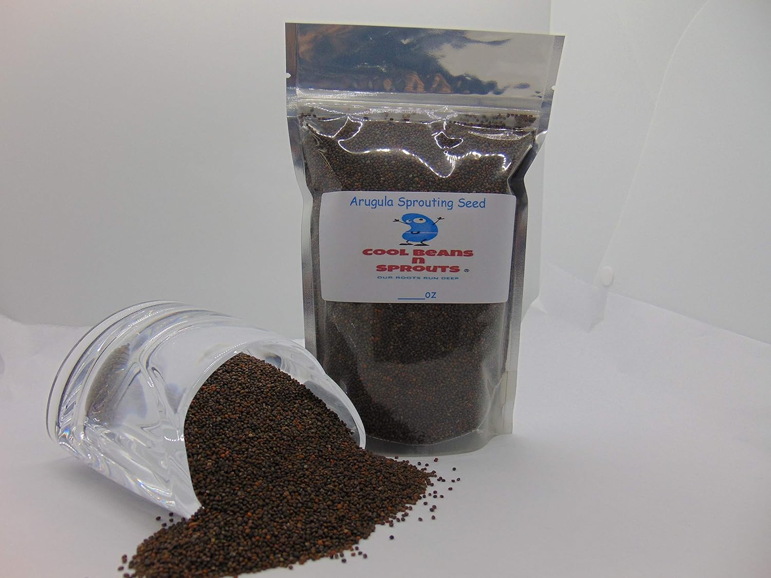 10 Ounce"COOL BEANS n SPROUTS" Brand, Arugula Seeds for Sprouting Microgreens, A superfood Packed with antioxidants and Health-Promoting nutrients.: Garden & Outdoor
