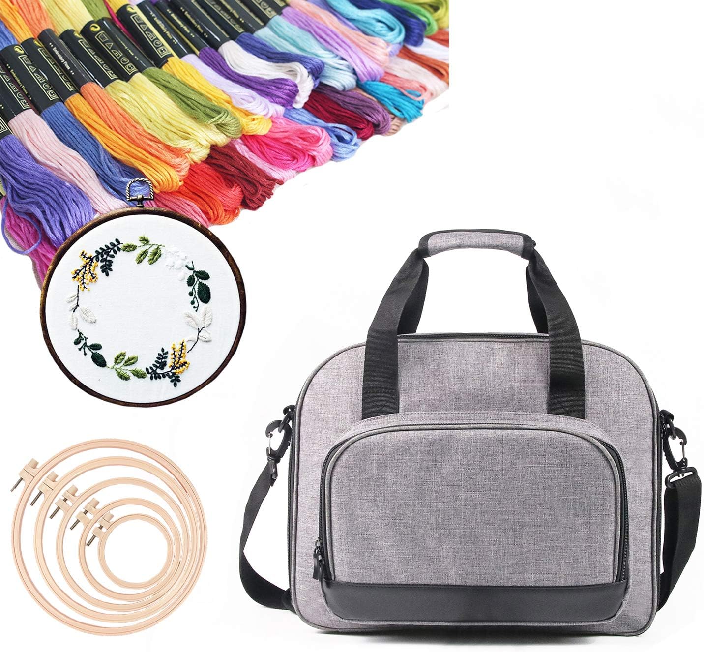 VOSDANS Embroidery Organizer Bag 