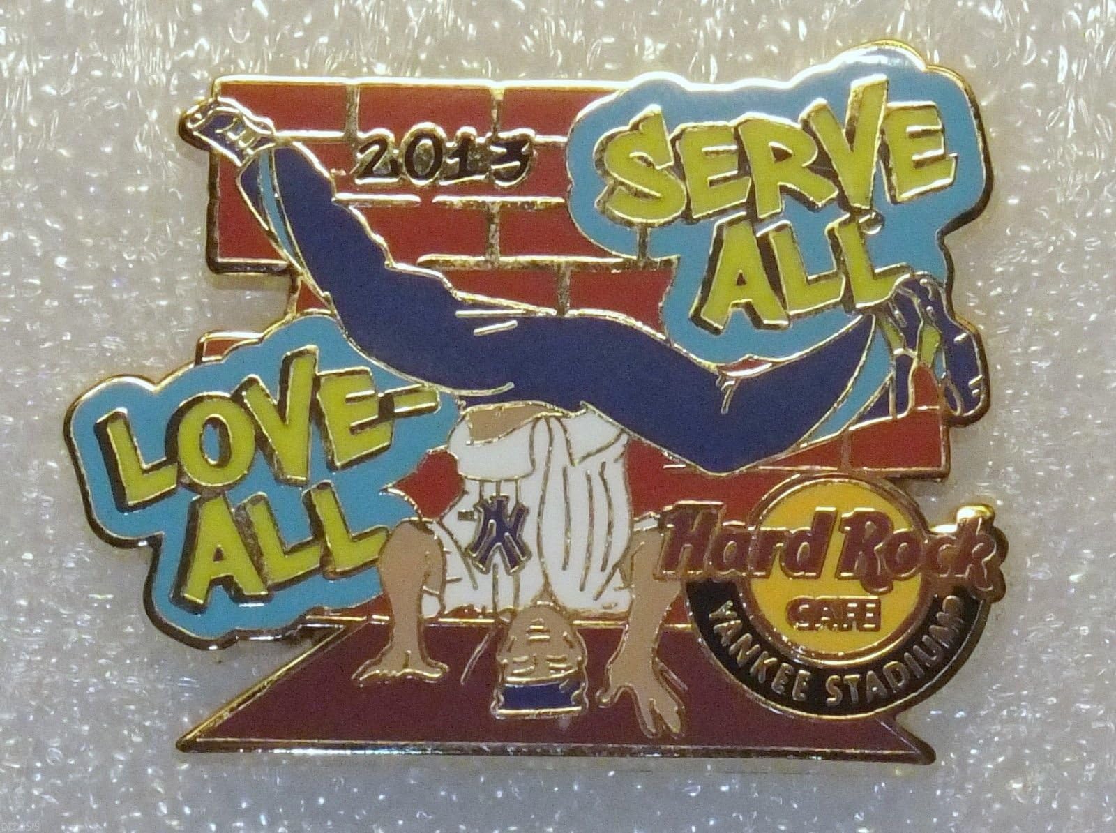 BREAK DANCING 2013 HARD ROCK CAFE PIN YANKEE STADIUM NY HRC MLB PINSTRIPE DANCER