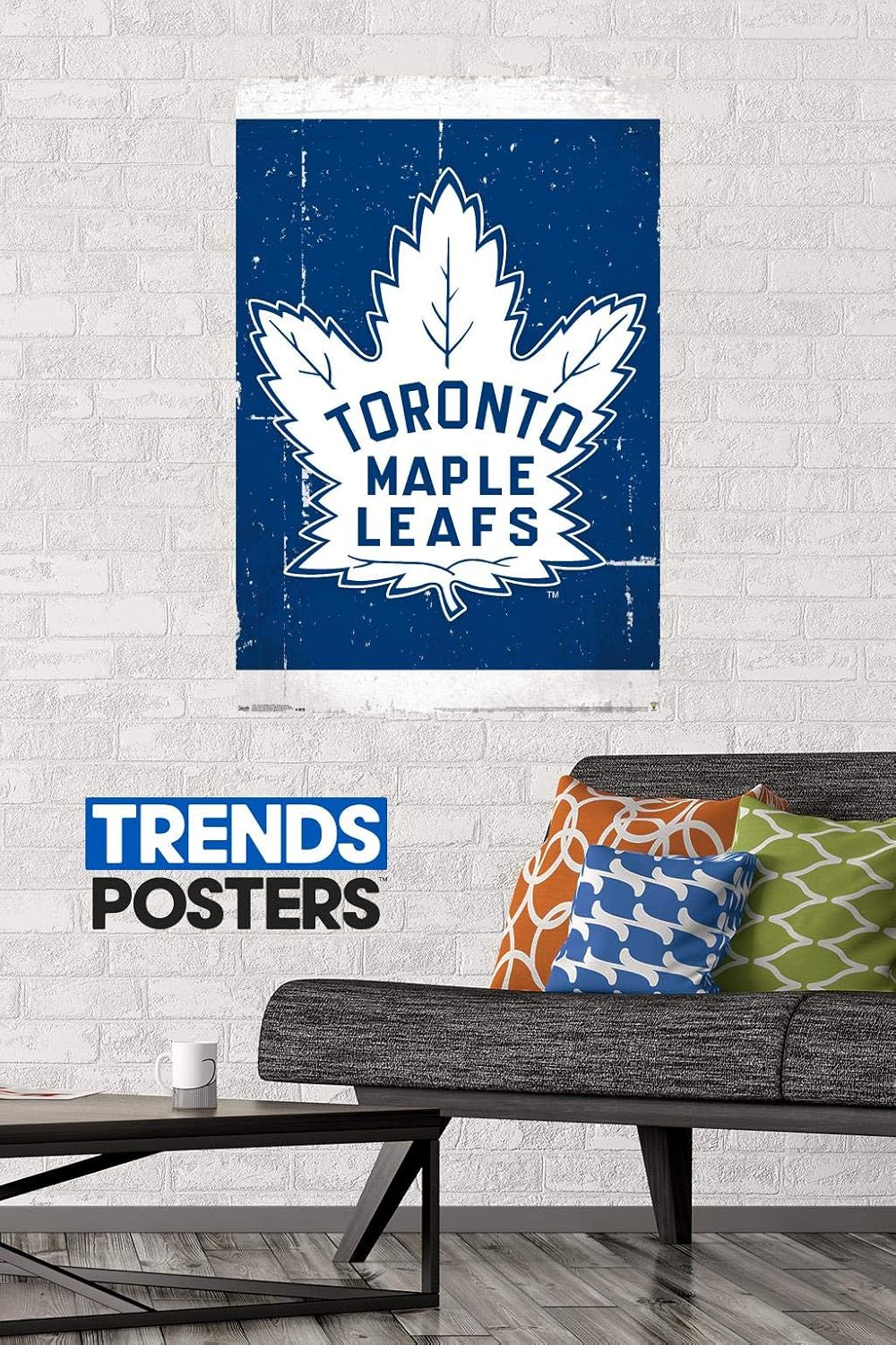 Trends International Rp14911 Toronto Maple Leafs Retro Logo