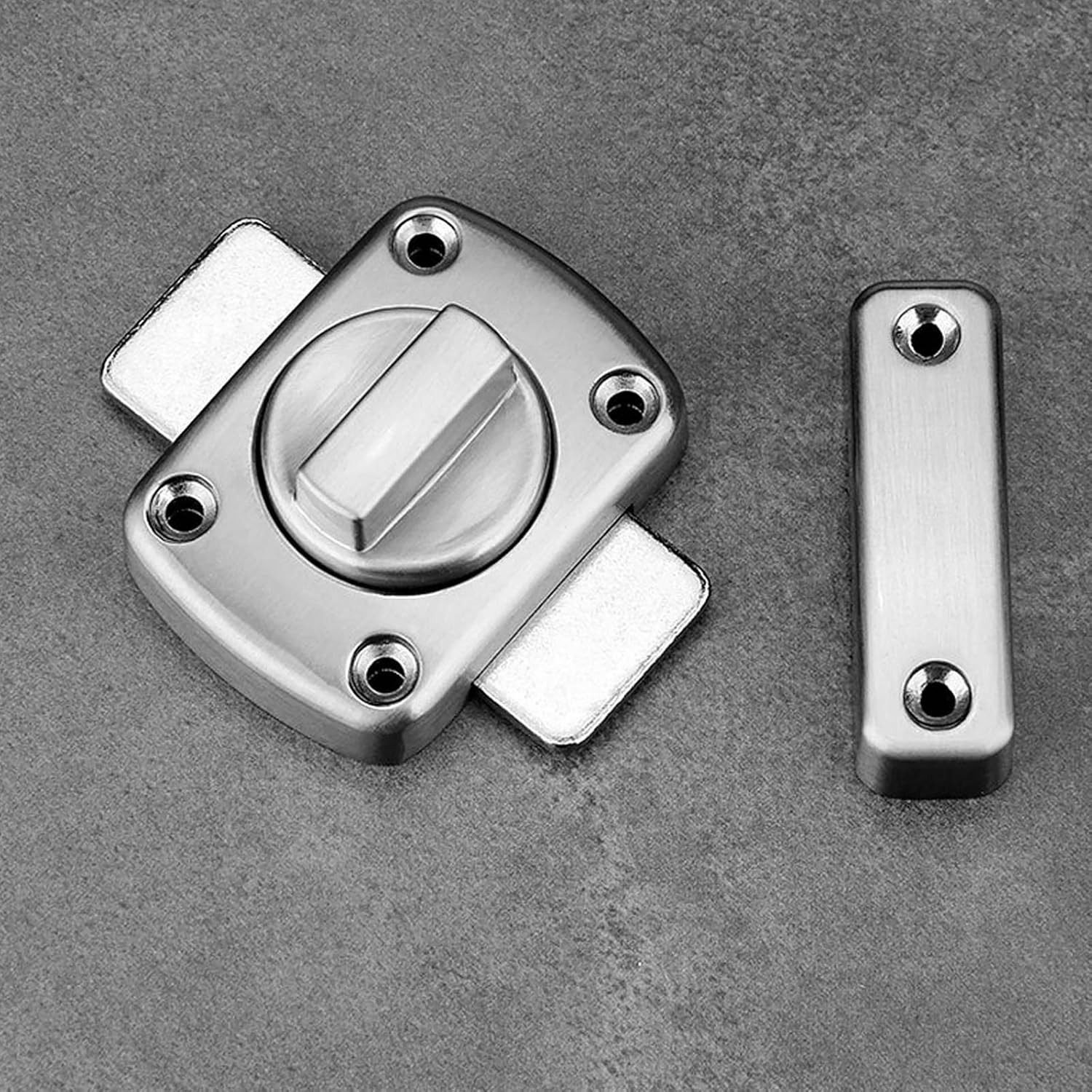 WIFUN Door Latch, Bolt Latch Gate Latch Bathroom Rotate Bolt Door Lock