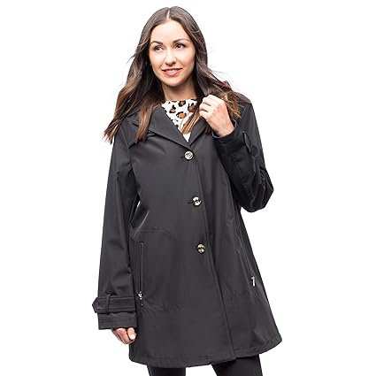 womens swing raincoat with hood