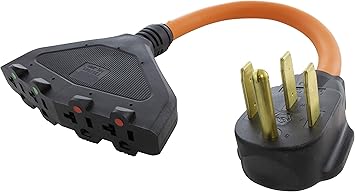 Amazon Com Ac Works 4 Prong 2 Volt Plug To 1 Volt 15 amp Household Female Adapter Cord 4 Prong 14 50 Outlet To 4 Household Electronics Amazon Com Ac Works 4 Prong 2 Volt Plug To 1 Volt 15 amp Household Female Adapter Cord 4 Prong 14 50 Outlet To 4 Household Electronics