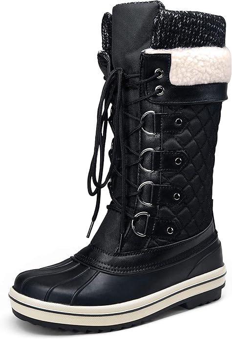 VEPOSE Womens Winter Waterproof Snow 972 Black
