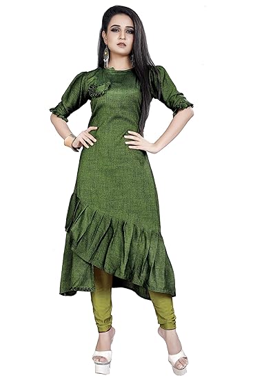 Womens Rayon Regular Kurta