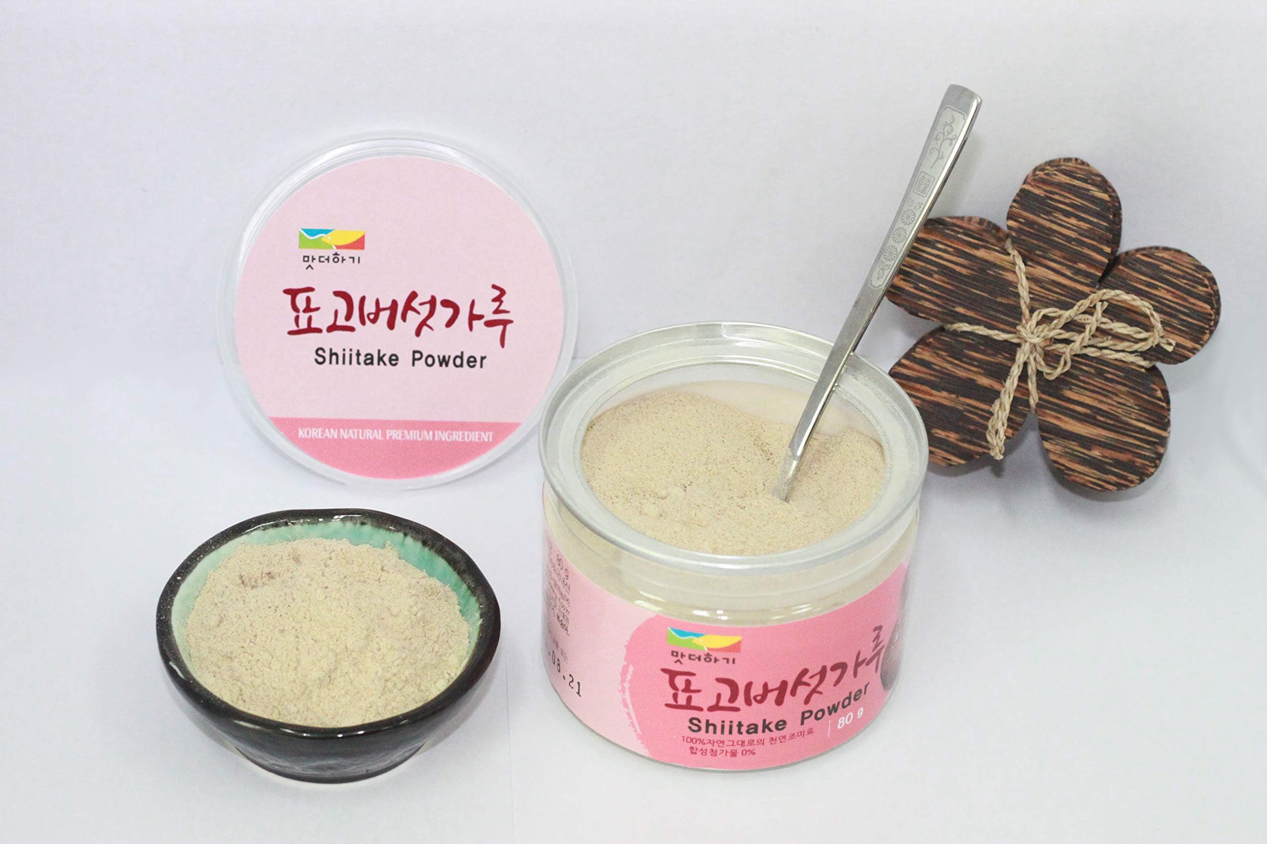 Dried Shiitake Mushrooms Powder for Cooking, Vegan Shitake Mushroom Powder, Natural Seasoning (3.53oz)