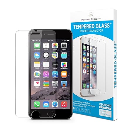 Power Theory Panzerglasfolie Passend für iPhone 8 - Japanische 9H Panzerglas Folie, HD Displayschutzfolie/Panzerfolie, Temper