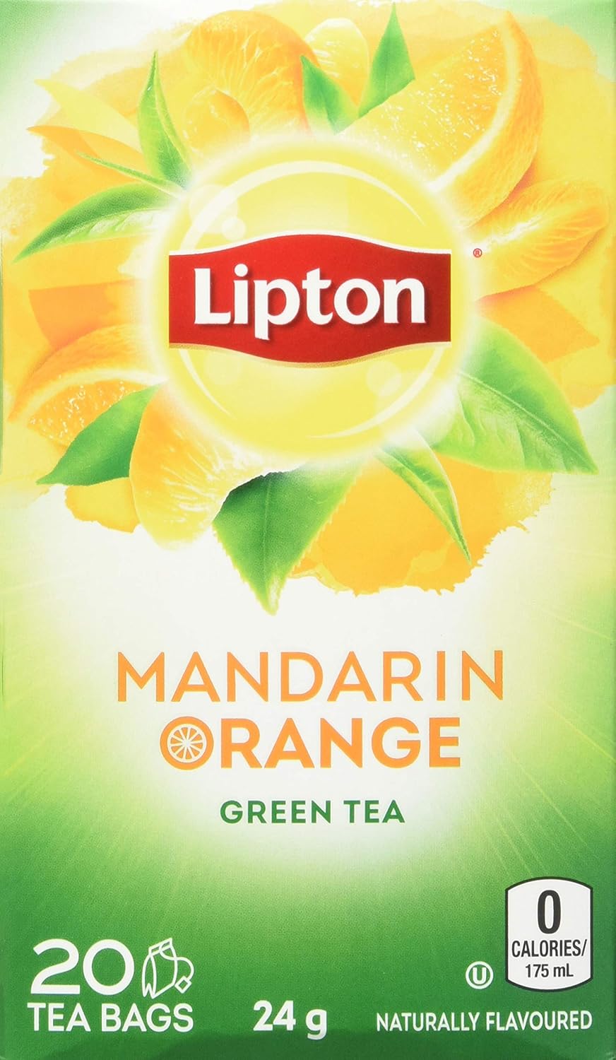 Lipton Green Mandarin Orange Tea, 20 Count Amazon.ca Grocery