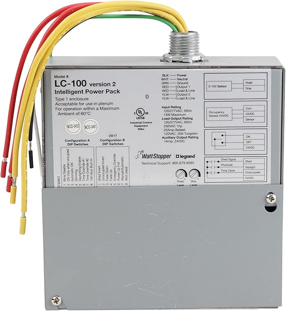 Watt Stopper LC100 Intelligent Power Pack, Plenum Rated