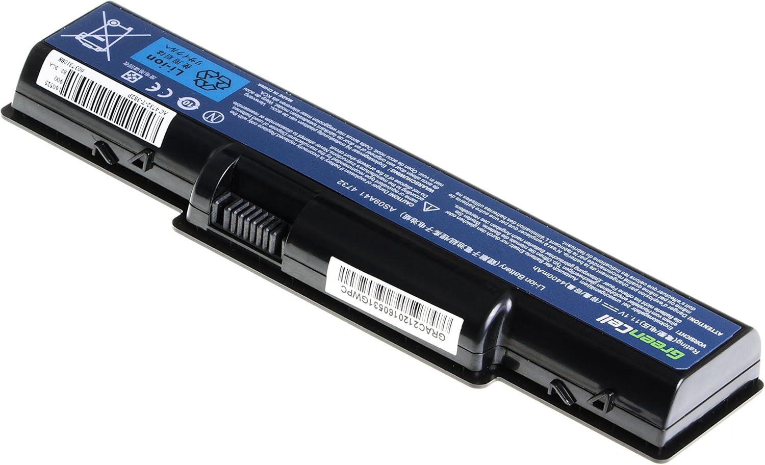 Green Cell Standard Series AS09A31 AS09A41 AS09A51 AS09A71 Battery for Acer/eMachines/Packard Bell/Gateway Laptop (6 Cells 4400 mAh 11.1 V Black) - Image 3