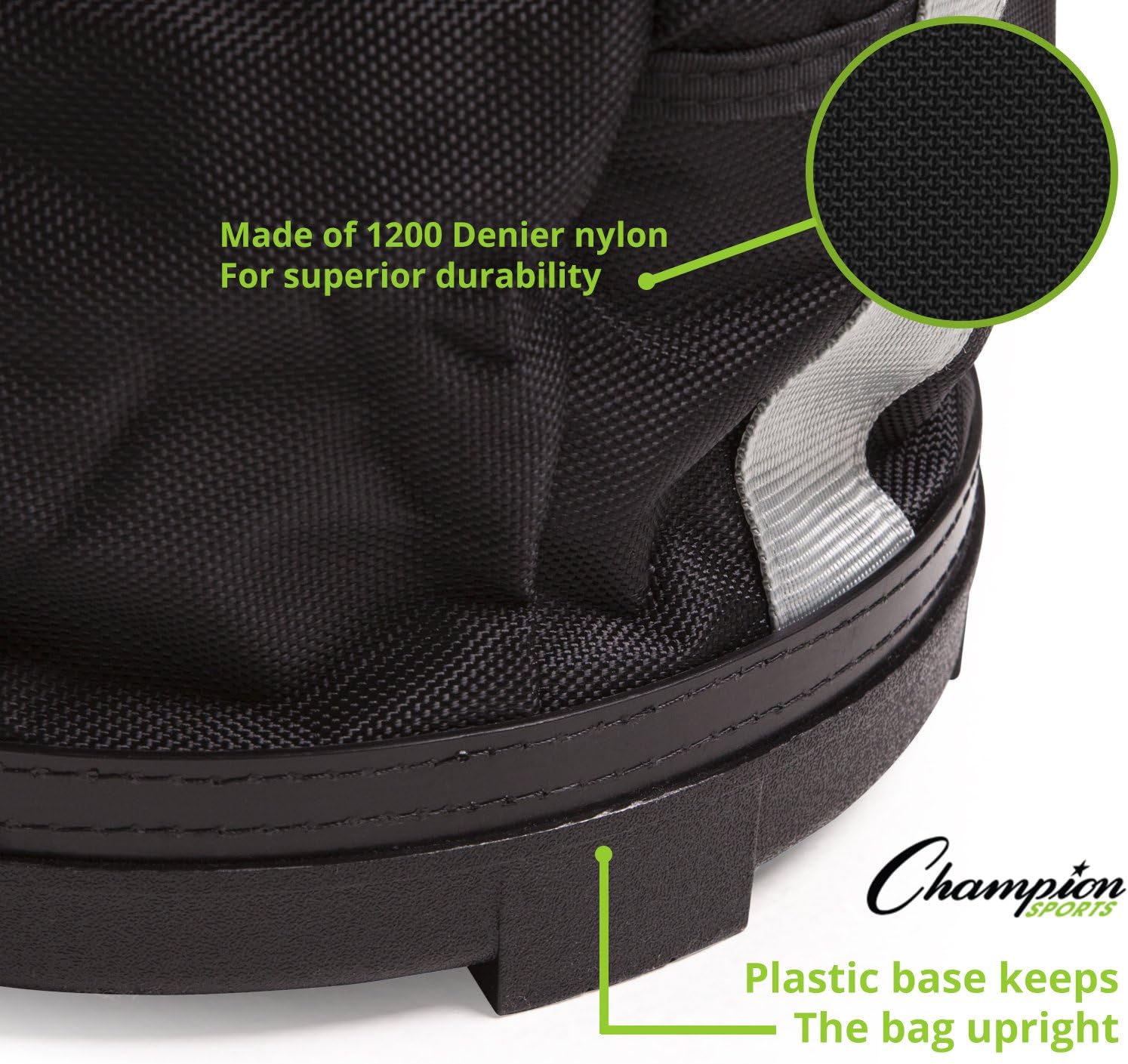 Champion Sports Lacrosse Ball Bag: Nylon Sports Training Tote for Lacrosse, Baseball and Tennis : Lacrosse Equipment Bags : Sports & Outdoors