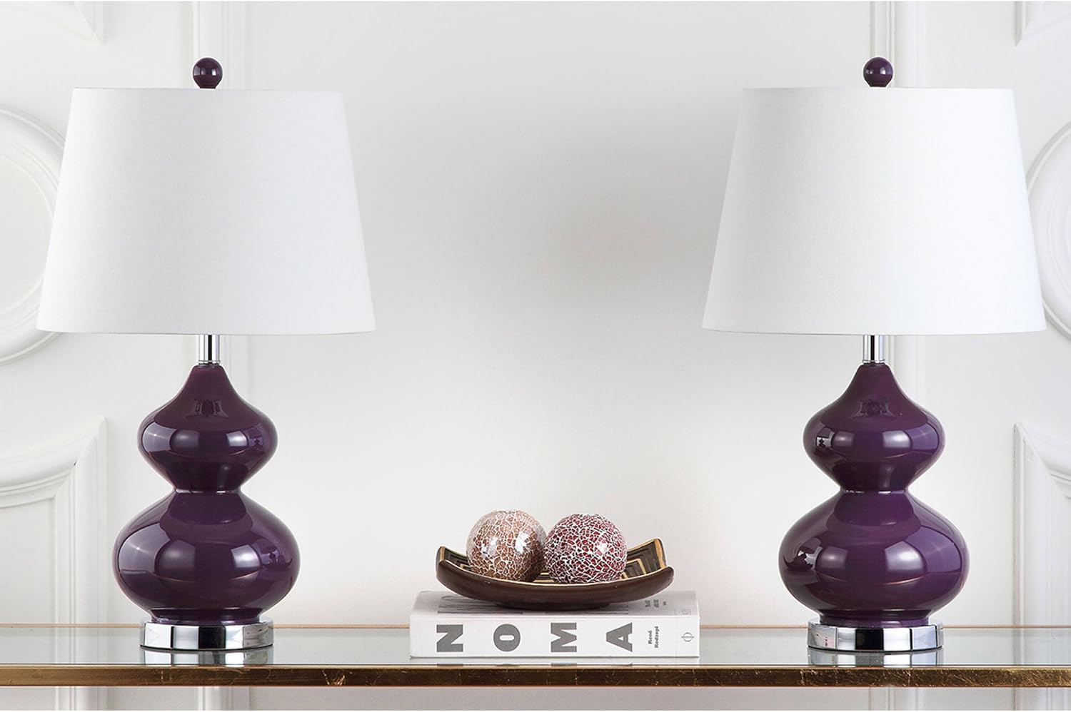 Best Safavieh Table Lamp (Set Of 2) Plum