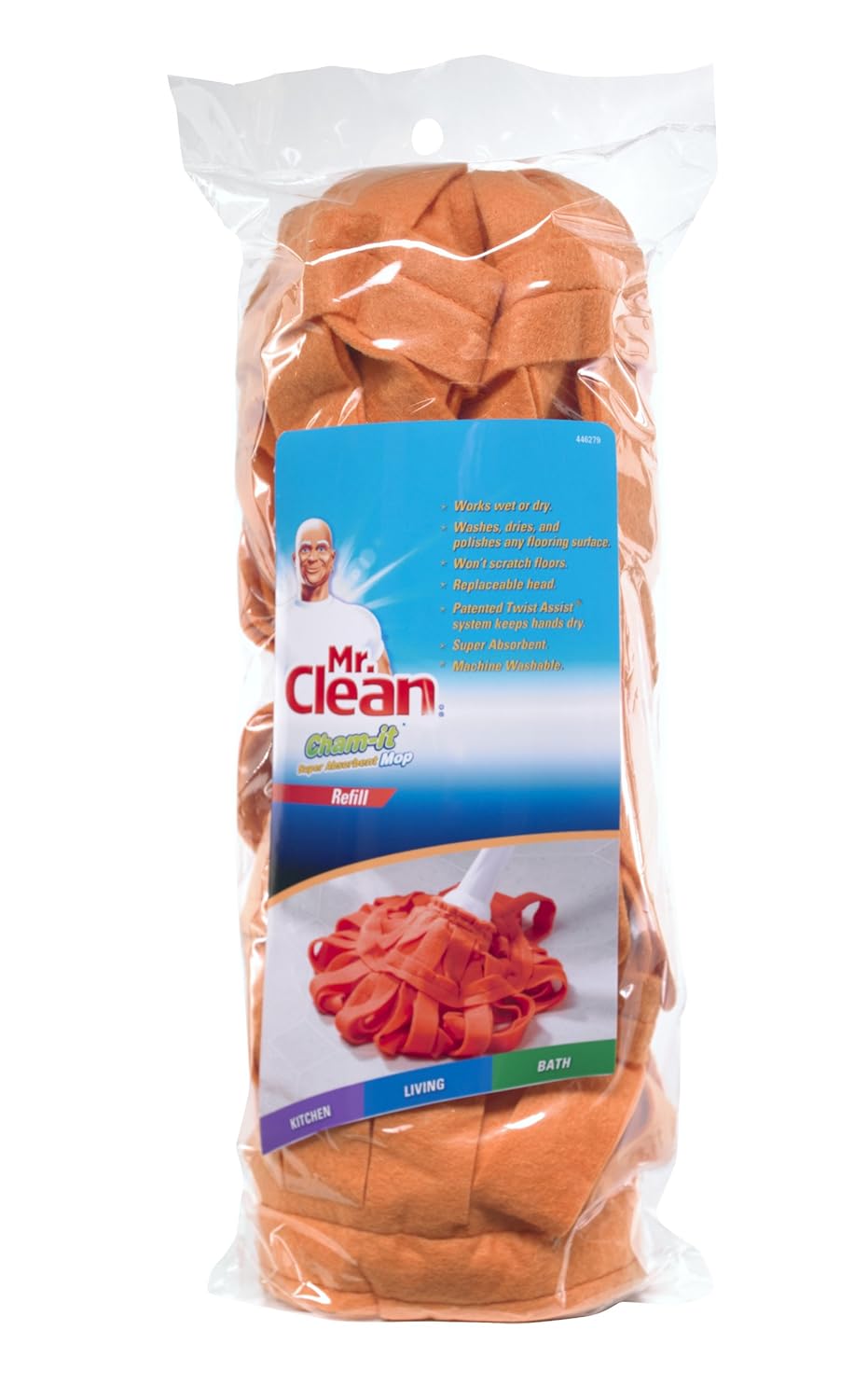 Mop Heads & Sponges Clean 446278 Cham It Twist Mr Clean 446279 Mr