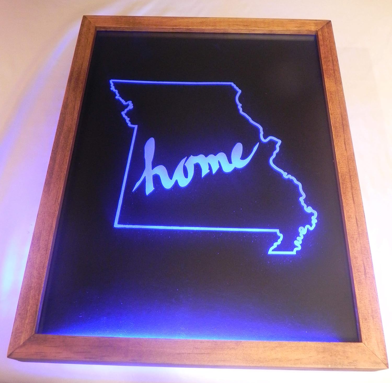 Amazon.com: Lighted Etched Glass Home Sign: Handmade